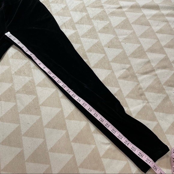 J crew Italian stretch black velvet leggings - Picture 3 of 6